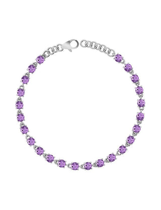 Amethyst Bracelet 4 MM