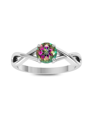 Mystic Quartz Ring 6X6 RD