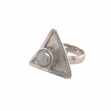 Sterling Silver Brushed Sterling Silver Triangle Plate 20mm X 20mm X 20mm.