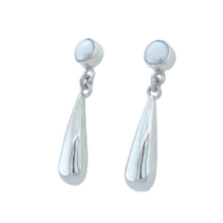 Sterling Silver High Polish Large Size Earring Length 55mm.