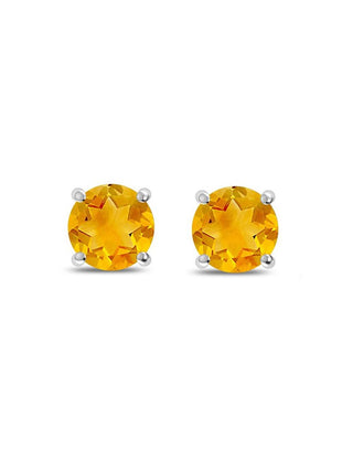 Citrine Stud 5X5 RD