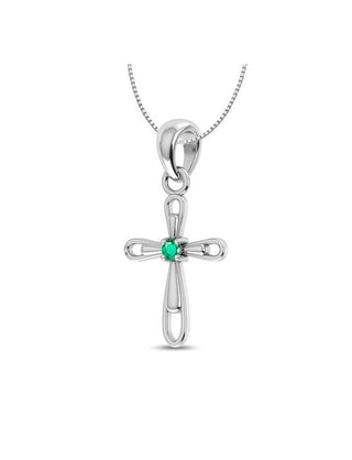 Emerald Necklace (With Chain)