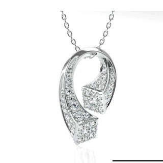 White Gold Diamond Waterfall Necklace