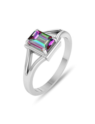 Mystic Quartz Ring 6X4-OCTA