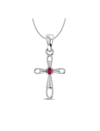 Ruby Necklace (With Chain)