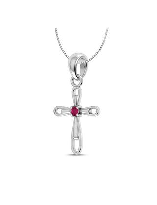 Ruby Necklace (With Chain)