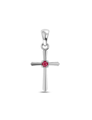 Ruby Pendant (Nsl) (Without Chain)
