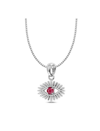 Ruby Necklace With Chain