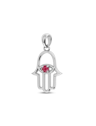 Ruby Pendant (Nsl) (Without Chain)